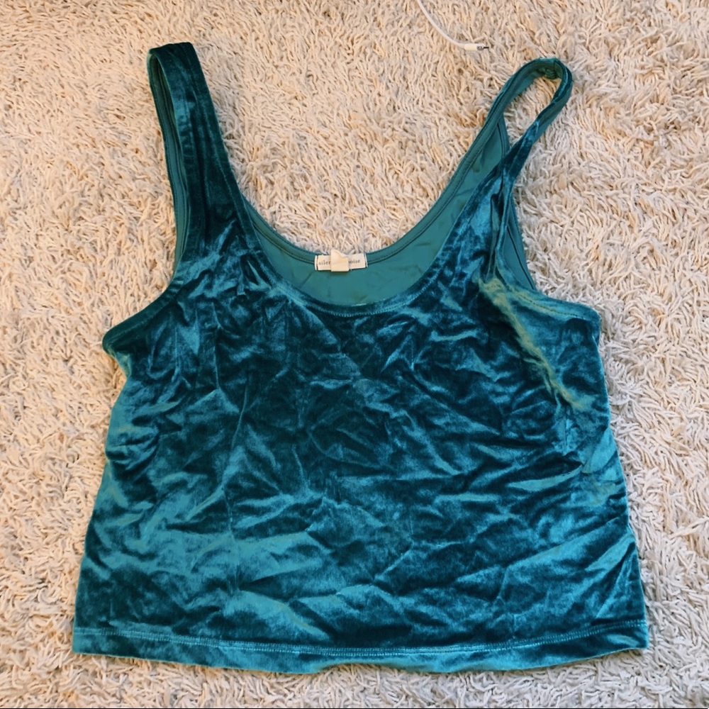 urban outfitters velvet tank
